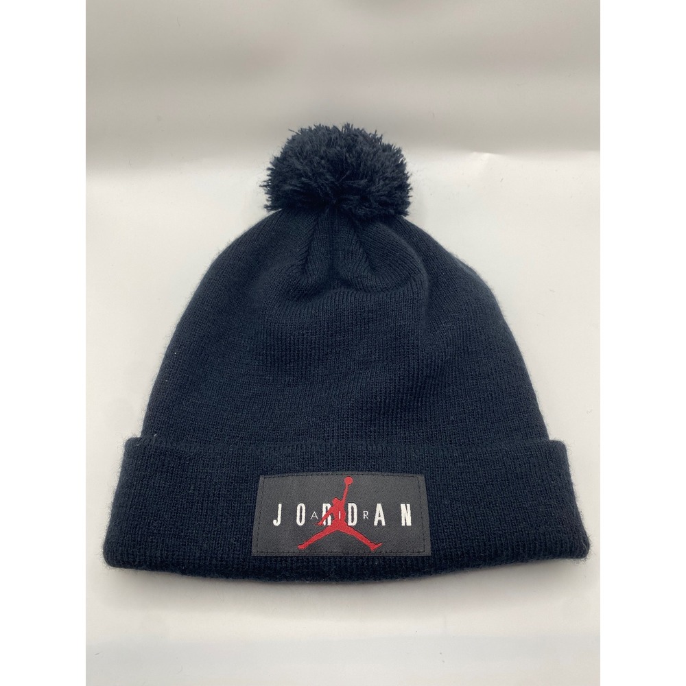 Jordan Jumpman Pom Beanie‎ Youth Black Winter Hat